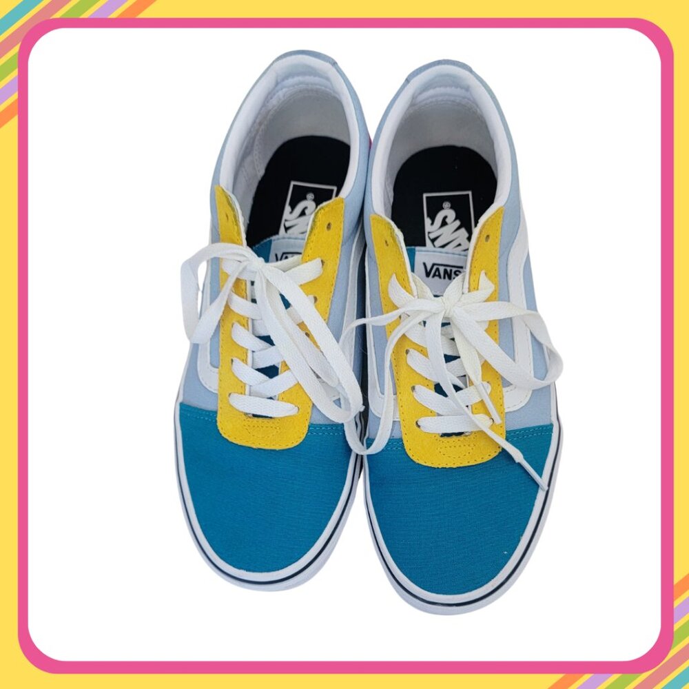 Vans Pink/Blue/Yellow Sneakers - 7.5